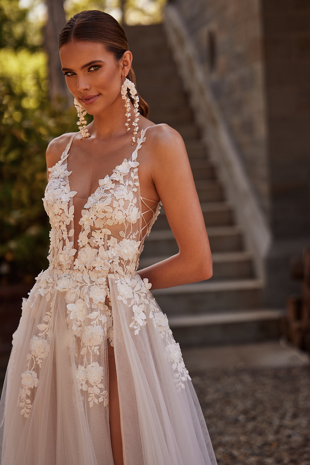 Abito da sposa Amaya con corpetto di DAMA Couture (dettaglio)