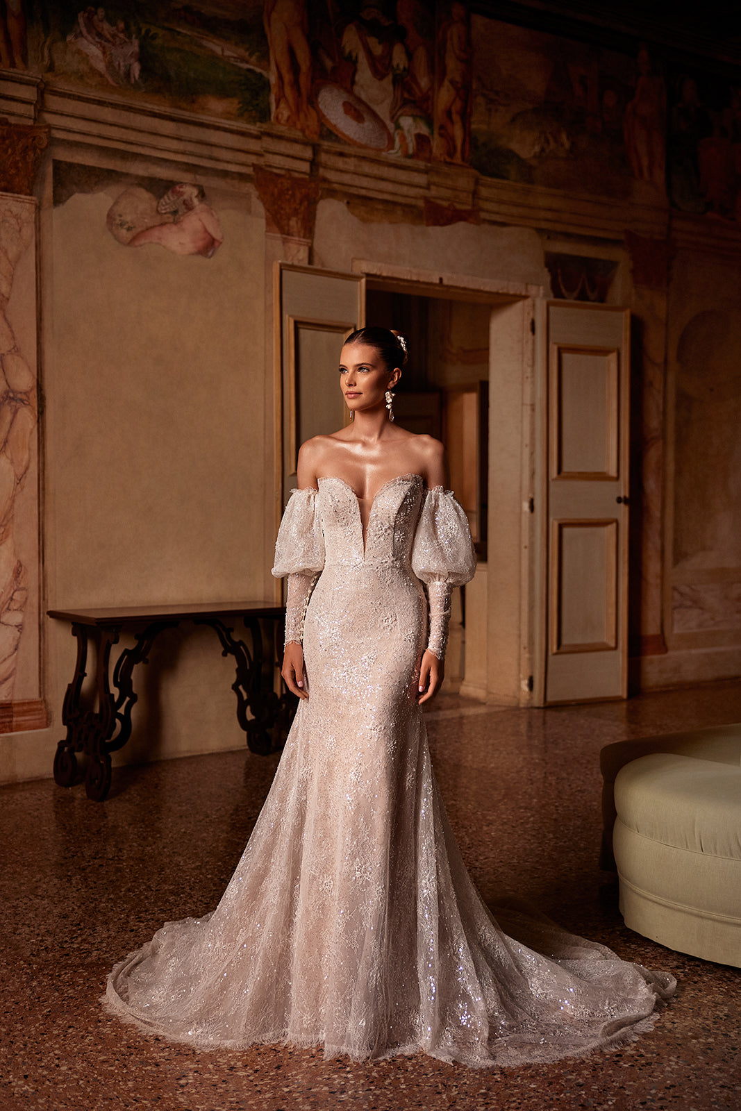 Abito da sposa glamour a sirena Genevieve di DAMA Couture (foto principale)