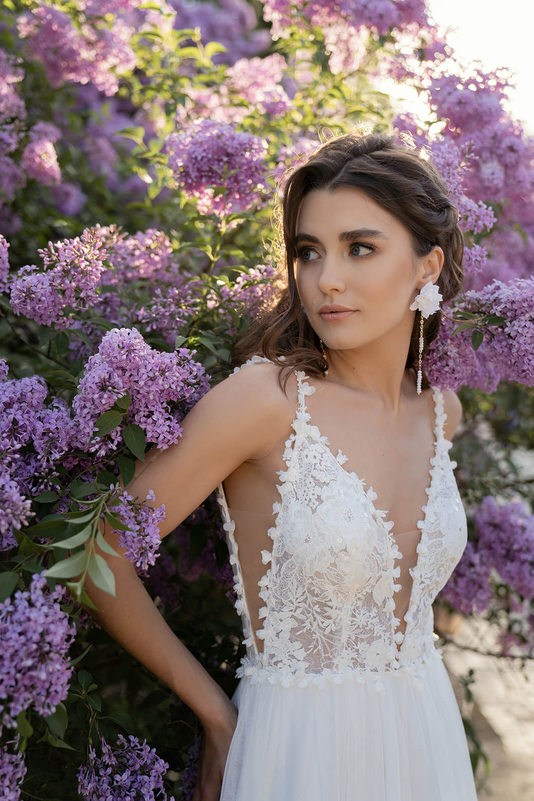 Rosaline – abito da sposa visto da dietro.