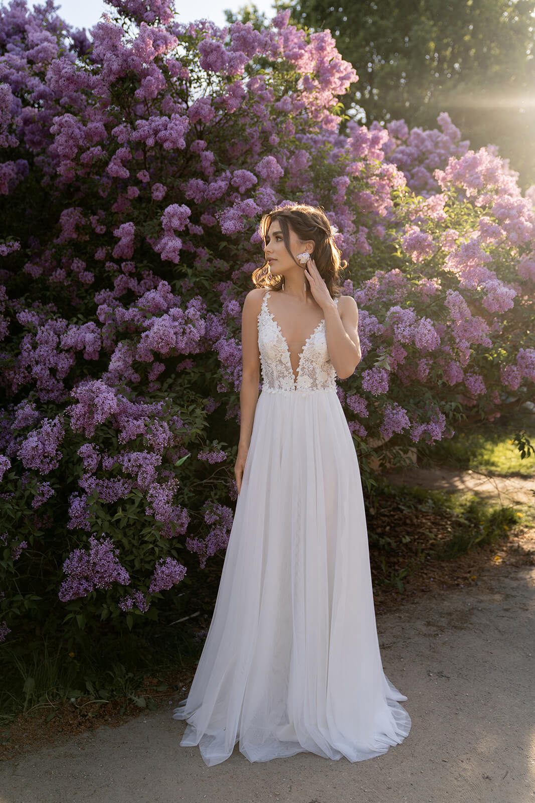 Rosaline – abito da sposa DAMA Couture, vista frontale.