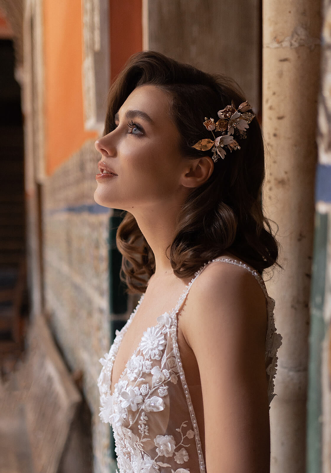 Alissa – abito da sposa DAMA Couture, vista frontale.