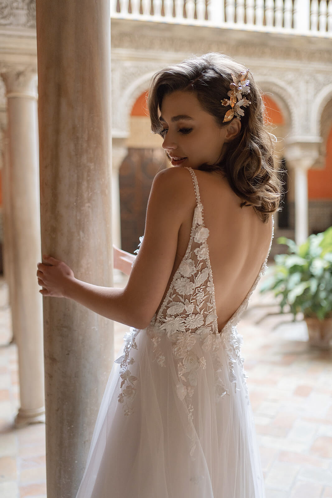 Alissa – dettaglio dell’abito da sposa.