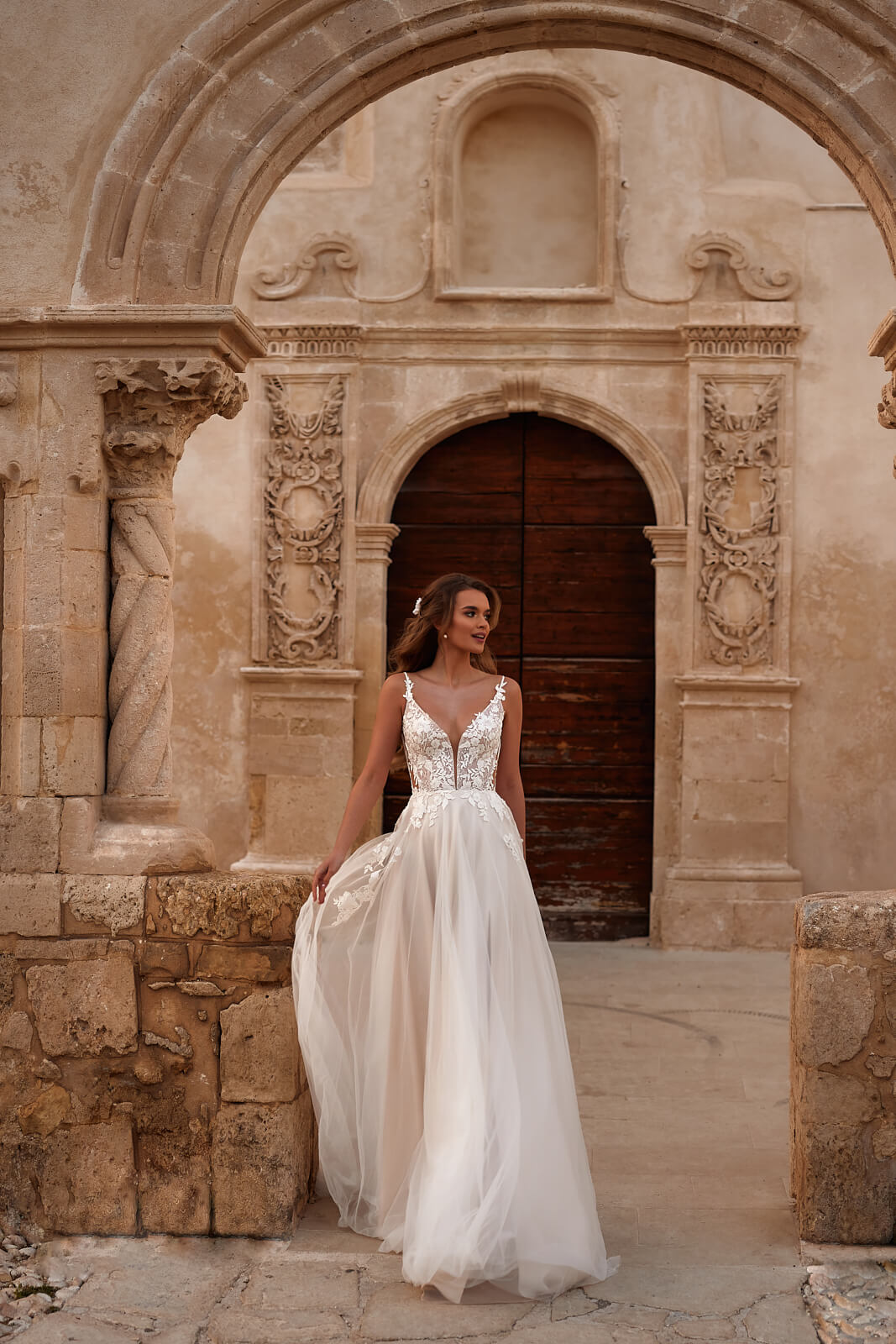 Abito da sposa Avril – abito da sposa a trapezio, DAMA Couture.