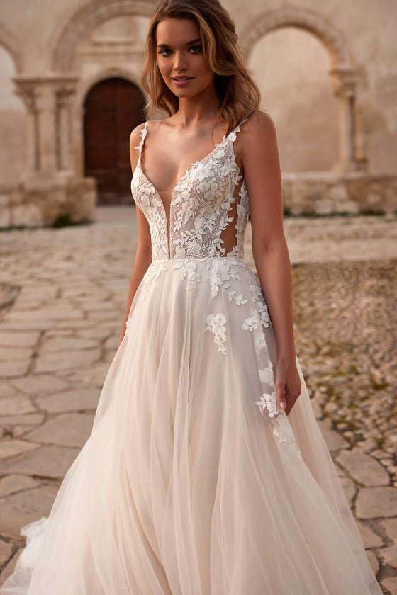 Abito da sposa Avril – abito da sposa a trapezio, DAMA Couture.