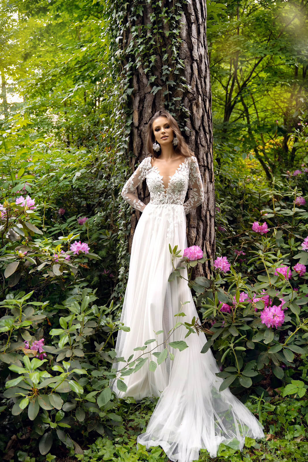 Calista – primo piano dell’abito da sposa.