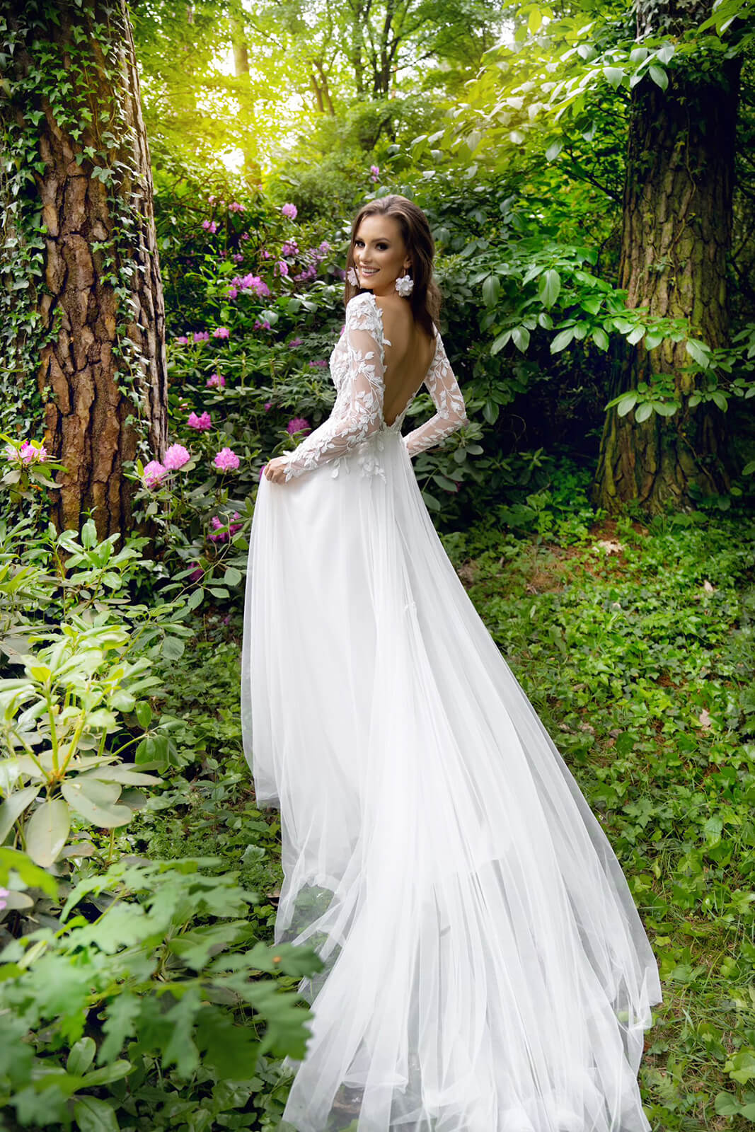 Calista – dettaglio dell’abito da sposa.