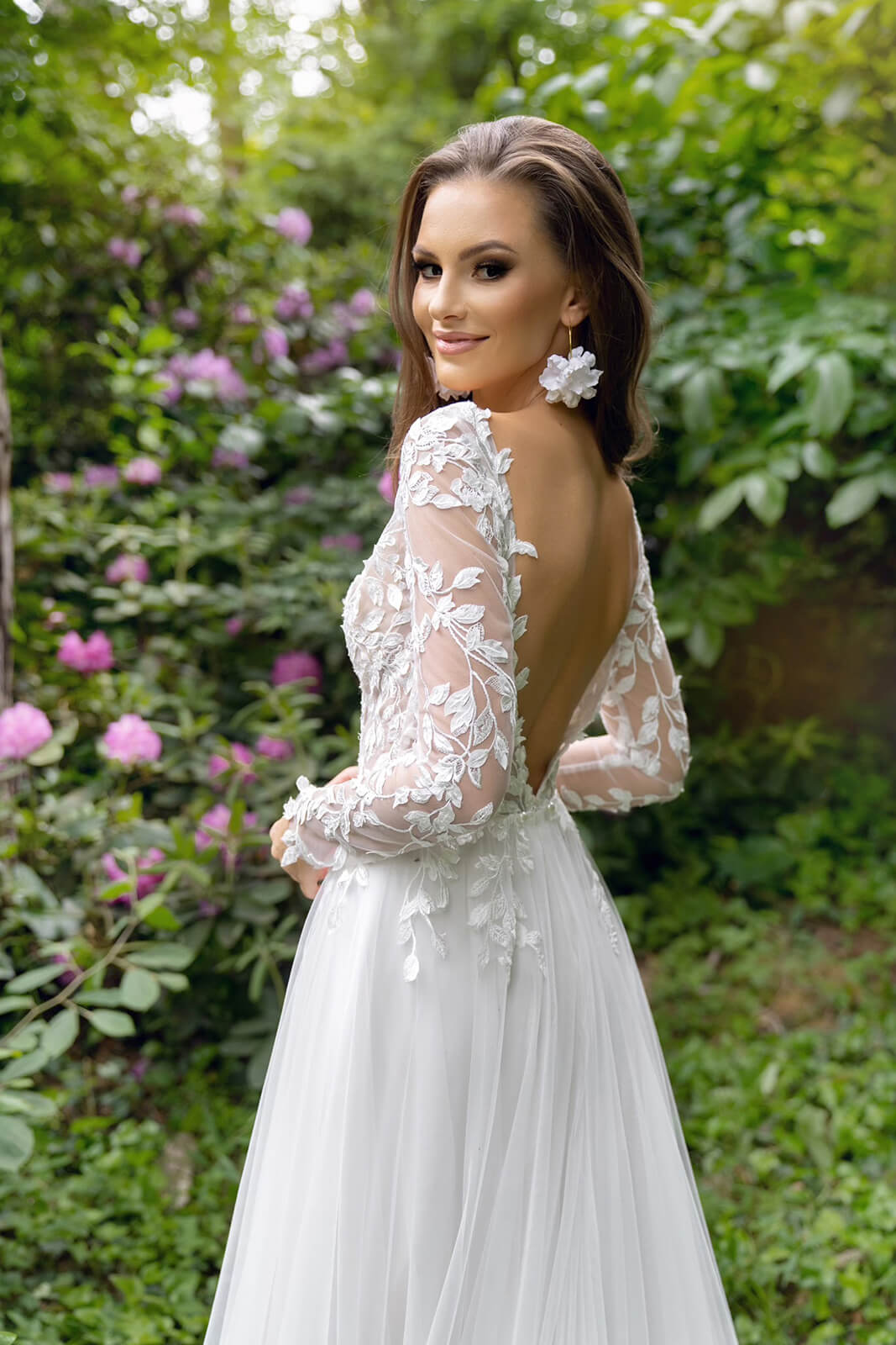 Calista – abito da sposa DAMA Couture, vista frontale.