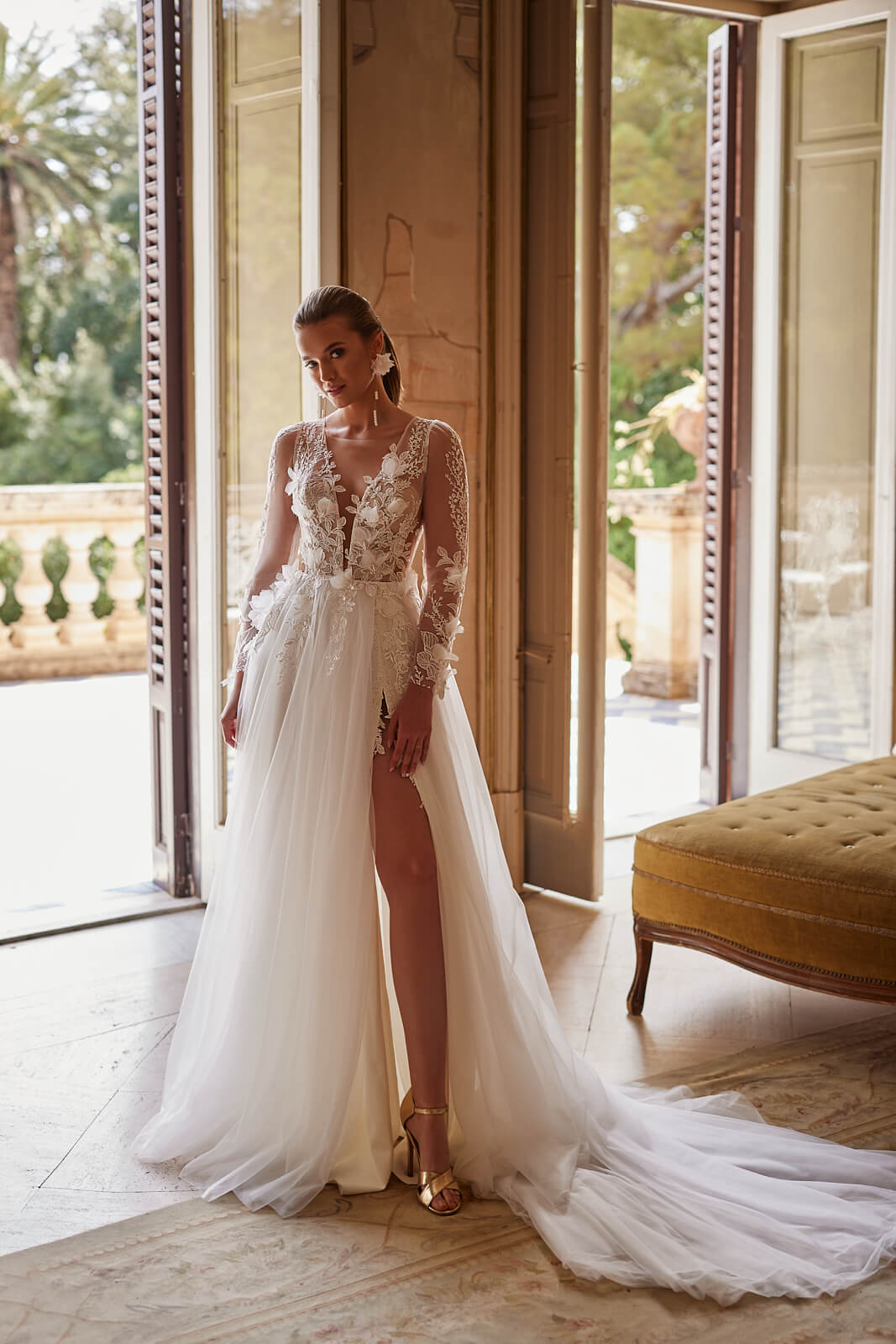 Abito da sposa Octavia – abito da sposa a trapezio DAMA Couture.