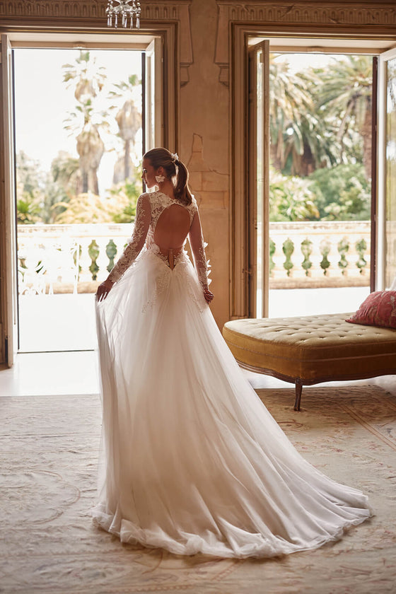 Abito da sposa Octavia – abito da sposa a trapezio, DAMA Couture.