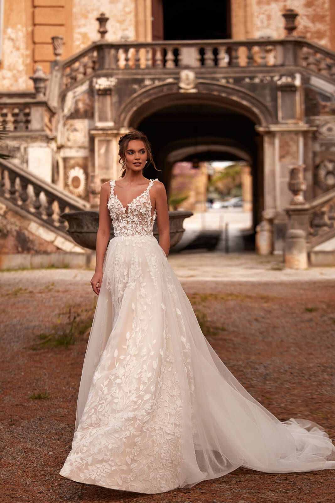 Abito da sposa Sanah – abito da sposa a trapezio di DAMA Couture.