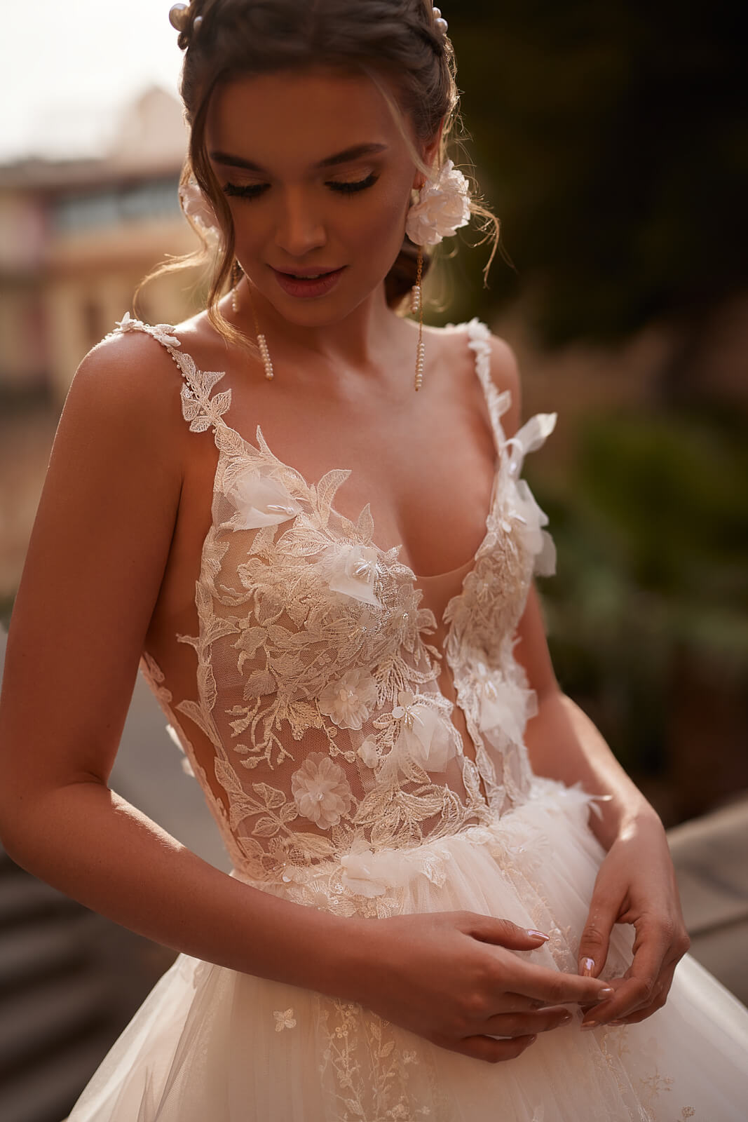 Abito da sposa Sandi – abito da sposa a trapezio DAMA Couture.