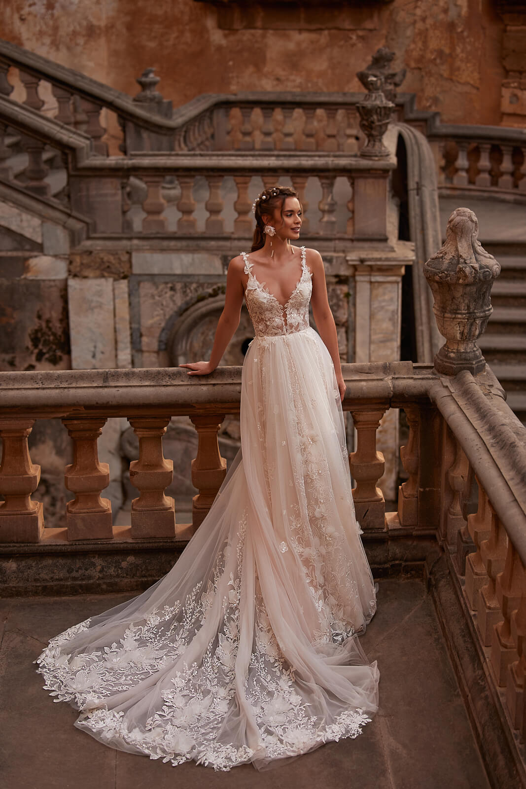 Abito da sposa Sandi – abito da sposa a trapezio di DAMA Couture.
