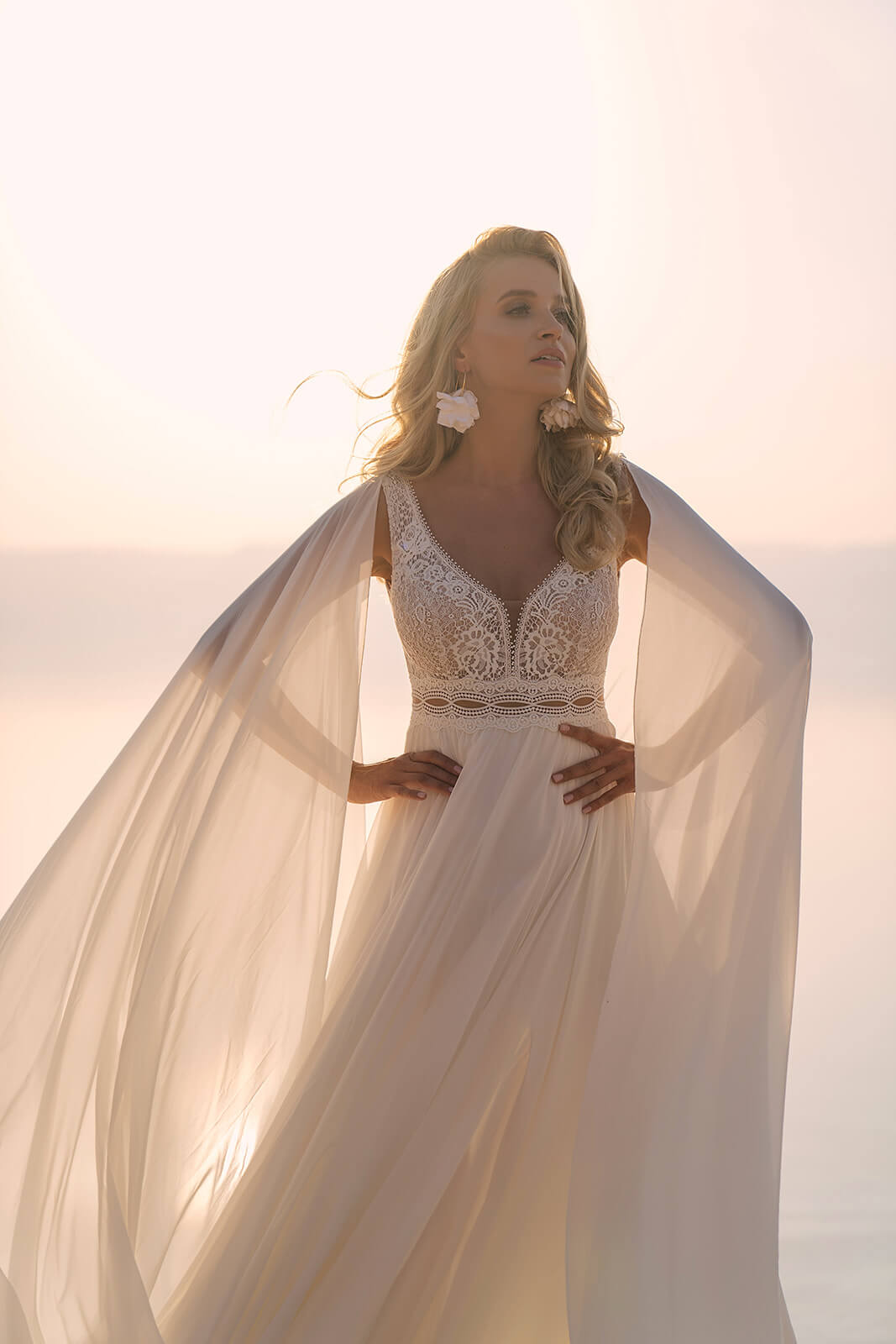 Abito da sposa Atena – abito da sposa a trapezio di DAMA Couture.