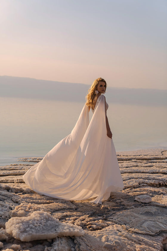 Abito da sposa Atena – abito da sposa a trapezio, DAMA Couture.