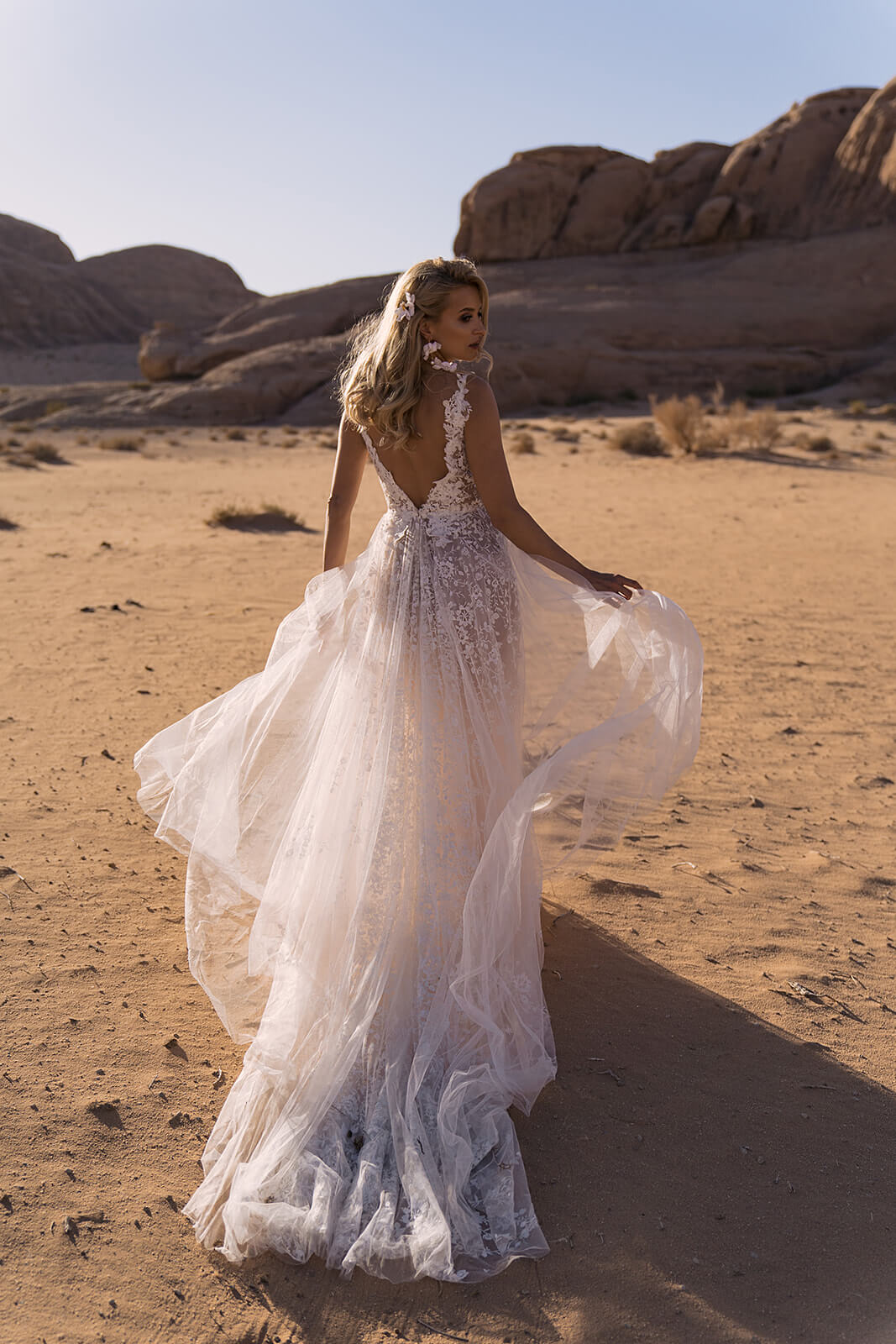 Gilly – abito da sposa visto da dietro.