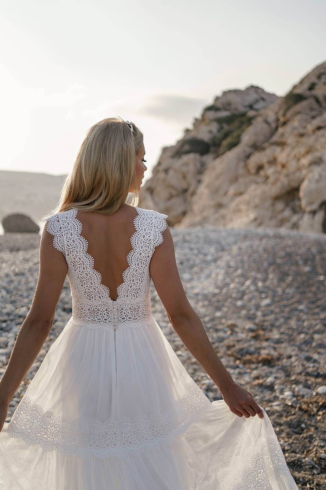 Abito da sposa Lidia – abito da sposa a trapezio DAMA Couture.