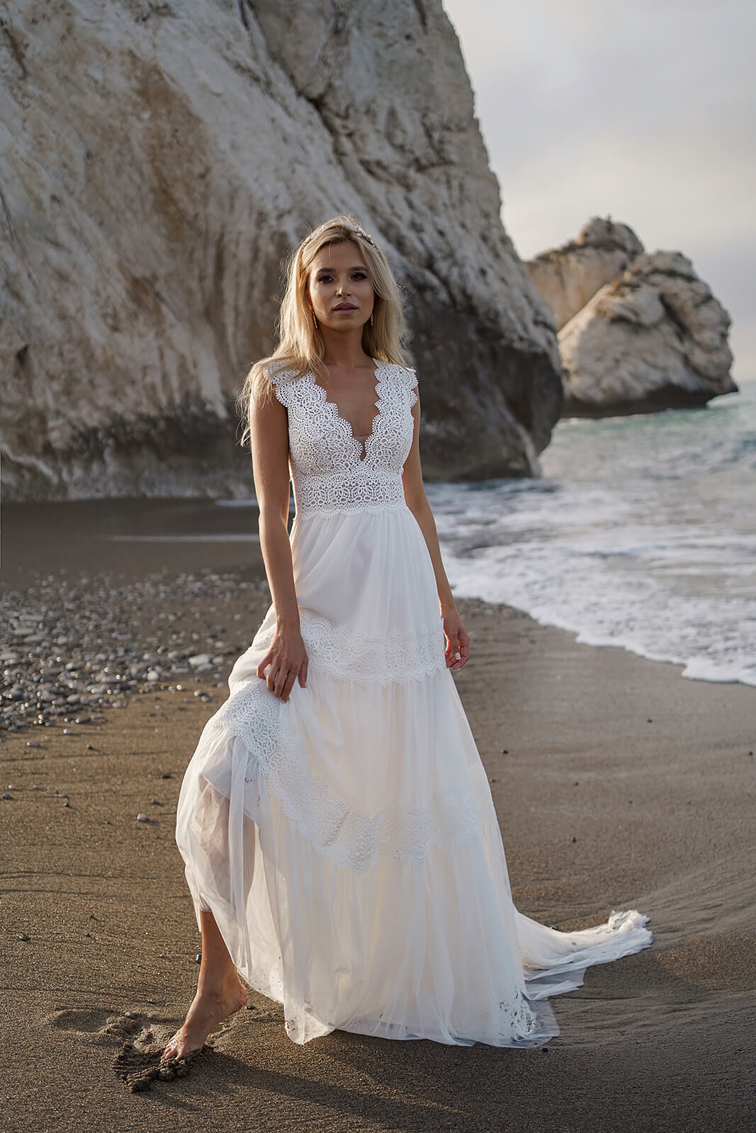 Abito da sposa Lidia – abito da sposa a trapezio, DAMA Couture.