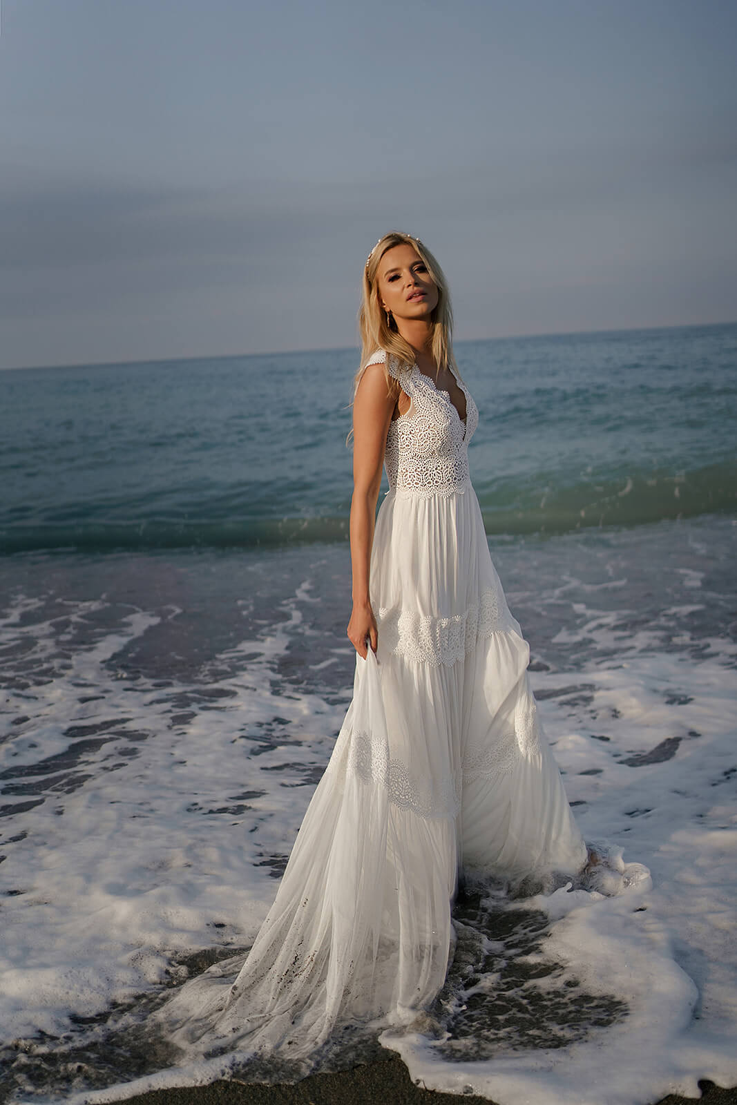 Abito da sposa Lidia – abito da sposa a trapezio, DAMA Couture.