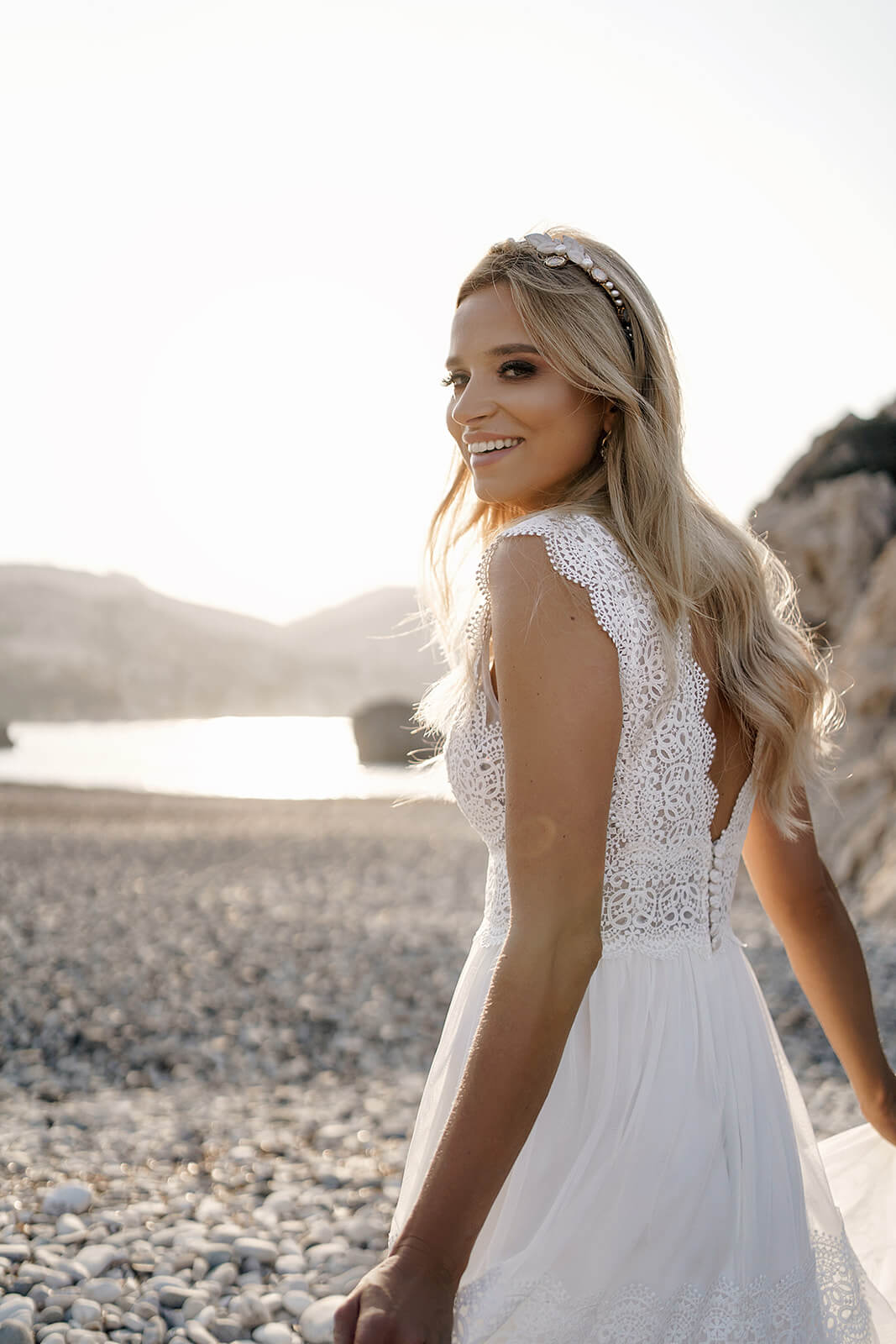 Abito da sposa Lidia – abito da sposa a trapezio di DAMA Couture.