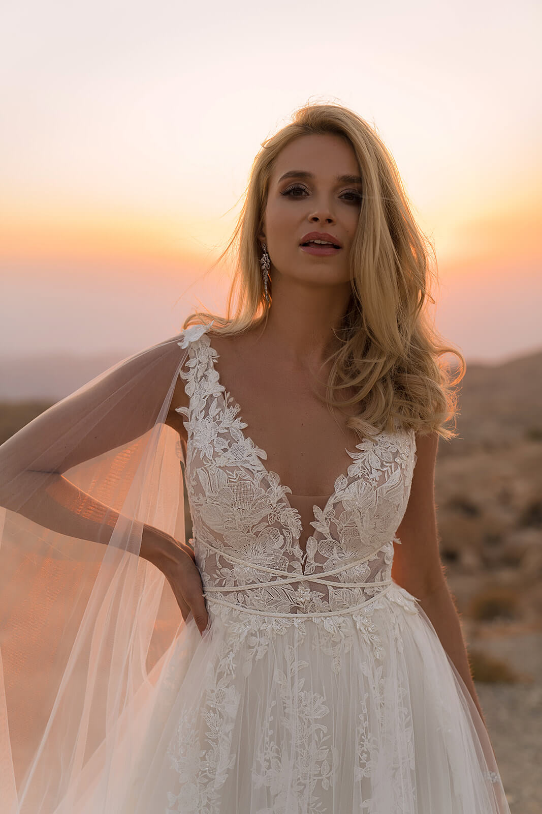 Abito da sposa Linda – abito da sposa a trapezio, DAMA Couture.