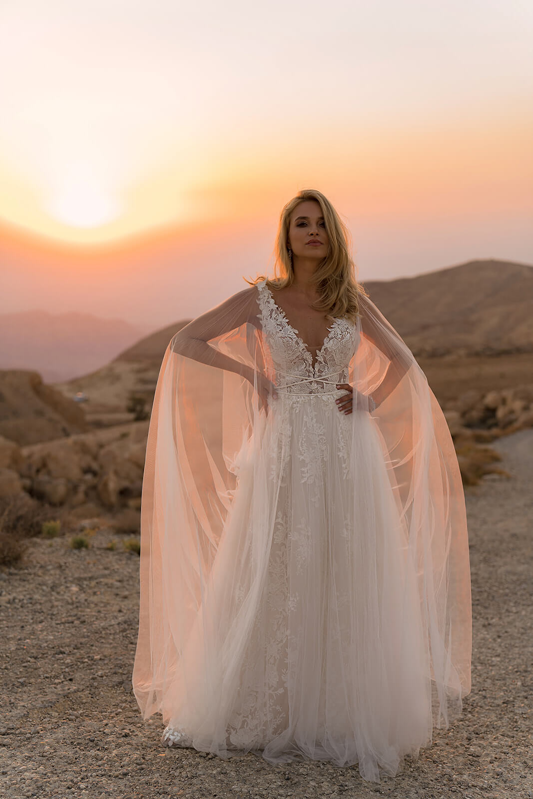 Abito da sposa Linda – abito da sposa a trapezio di DAMA Couture.