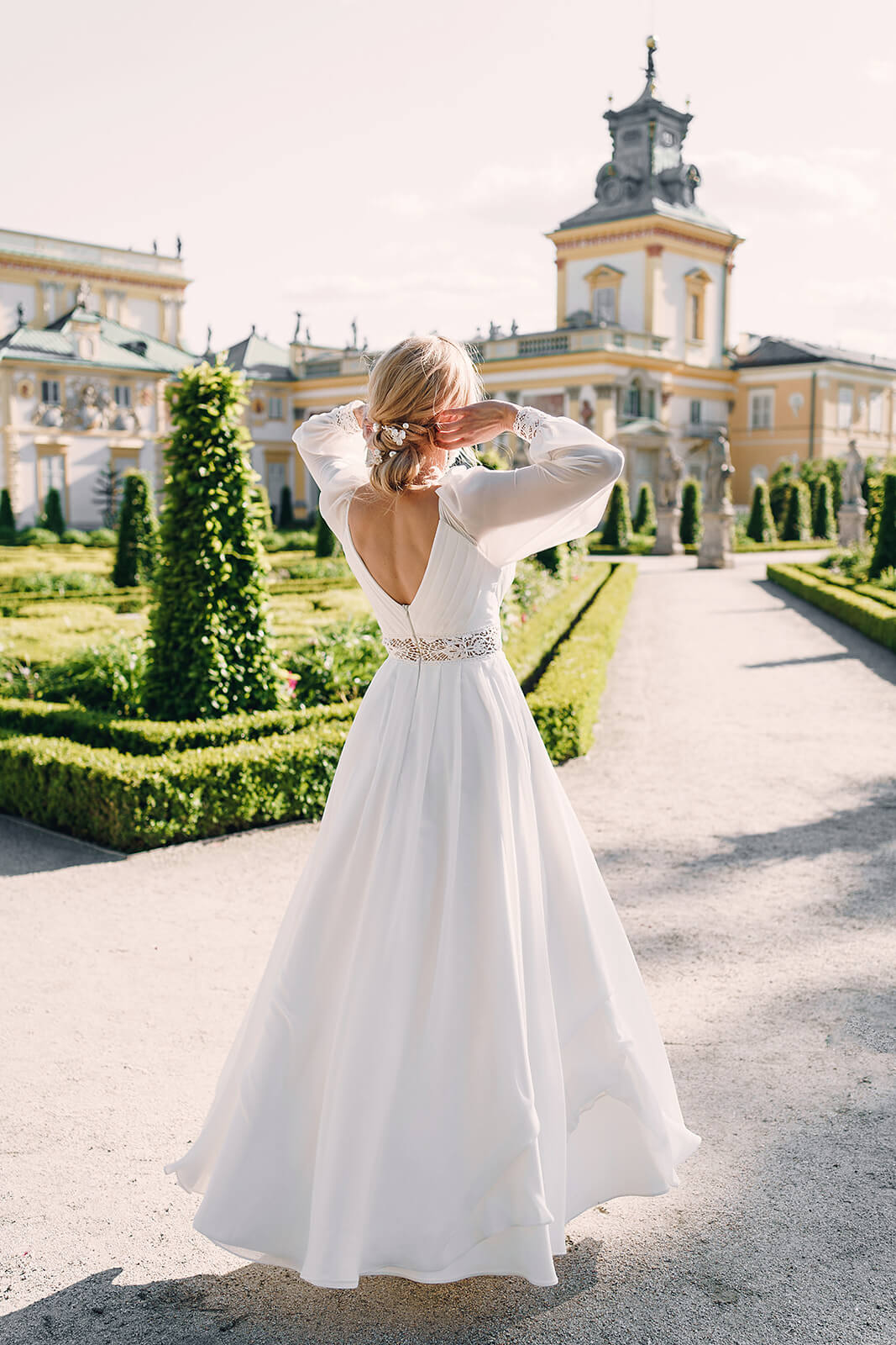 Safona – abito da sposa DAMA Couture, vista frontale.