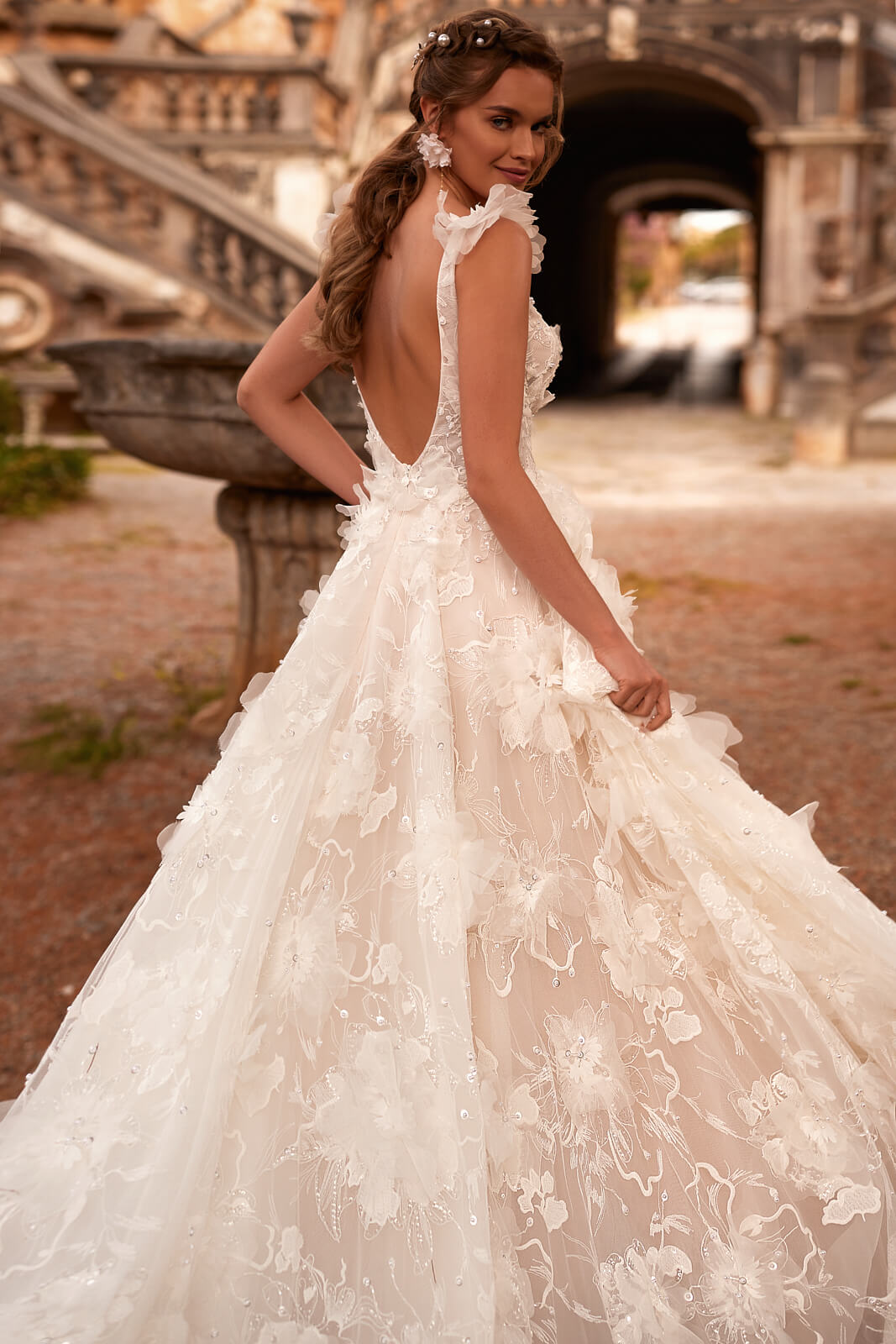 Abito da sposa Calanthe – abito da sposa a trapezio DAMA Couture.