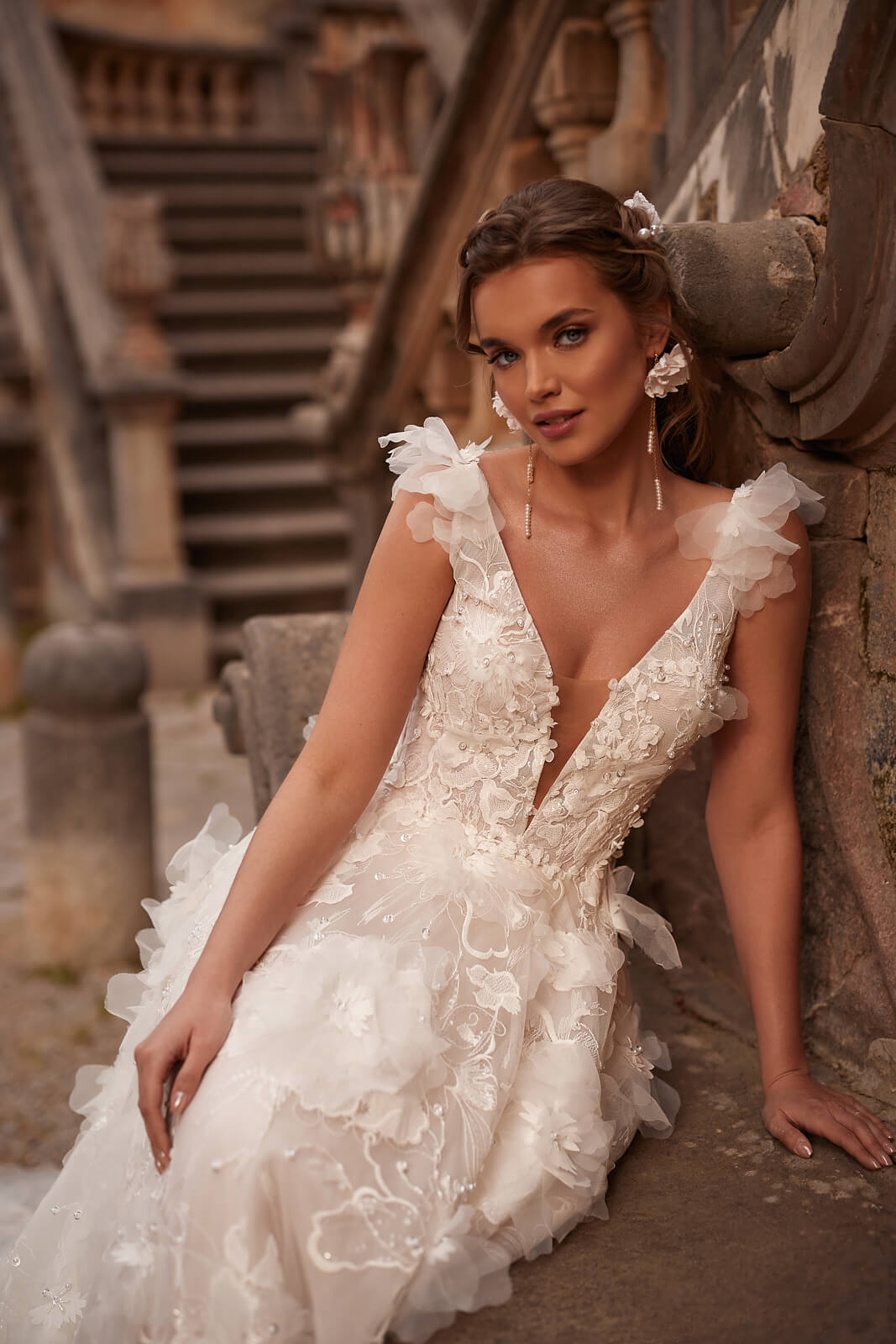 Abito da sposa Calanthe – abito da sposa a trapezio di DAMA Couture.
