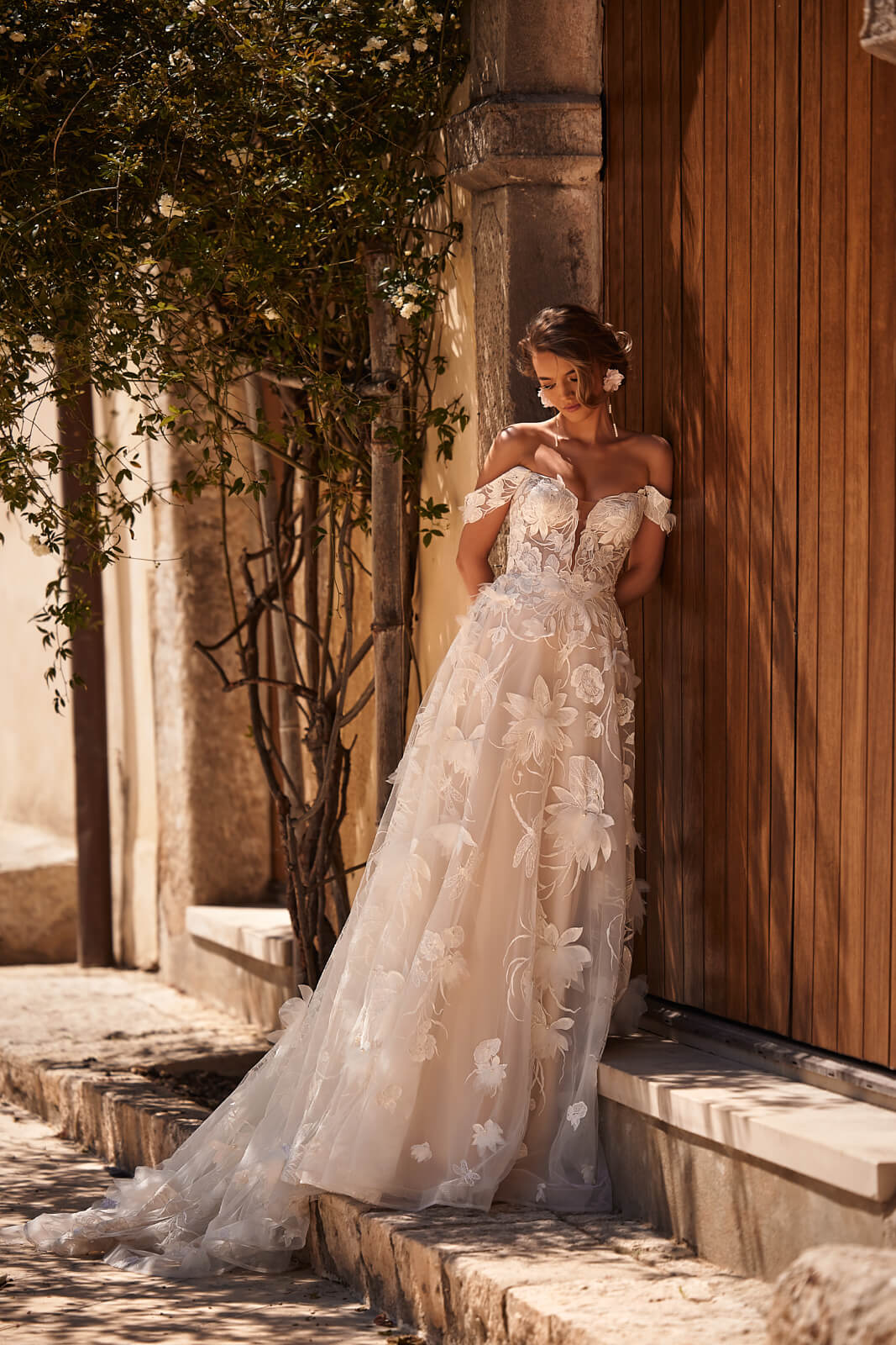Abito da sposa Nenufar – abito da sposa a trapezio, DAMA Couture.