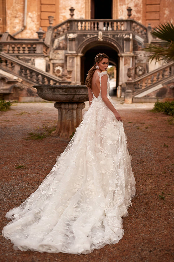 Abito da sposa Calanthe – abito da sposa a trapezio, DAMA Couture.