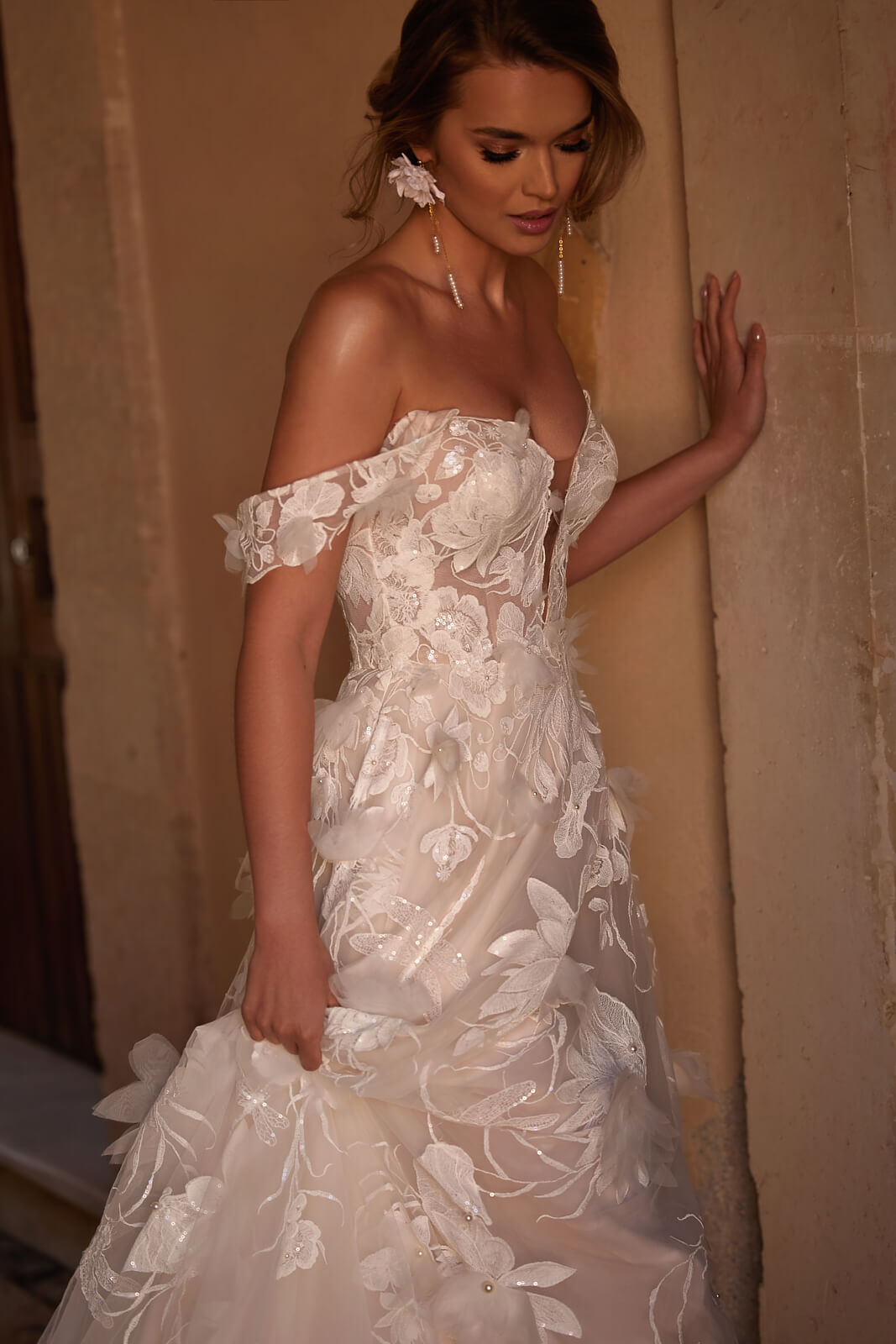 Abito da sposa Nenufar – abito da sposa a trapezio, DAMA Couture.