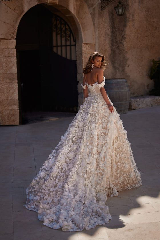 Abito da sposa Olivia – abito da sposa a trapezio, DAMA Couture.