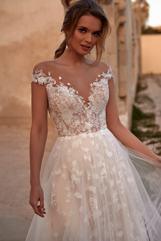 Abito da sposa Valentine – abito da sposa a trapezio, DAMA Couture.