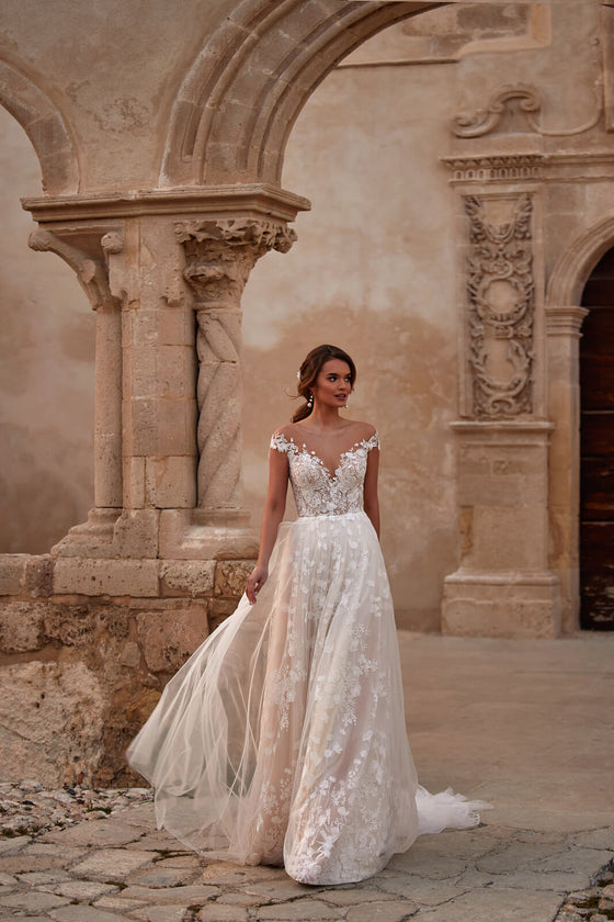 Abito da sposa Valentine – abito da sposa a trapezio, DAMA Couture.