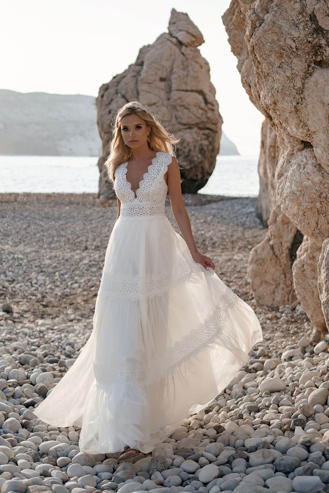 Abito da sposa Lidia – abito da sposa a trapezio, DAMA Couture.